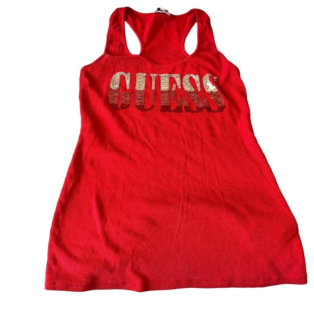 Guess women's Tank Top Red in size M